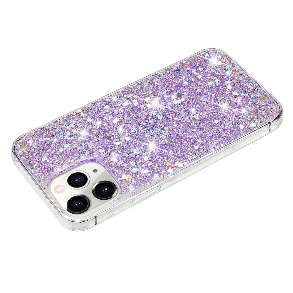 

For iPhone 11 Pro Cover Sparkle Sequins Epoxy Shockproof TPU Phone Case Gold