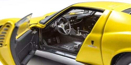 Kyosho Original 1/18 Scale Lamborghini Miura P400 (Yellow) Finished Model KS08314Y