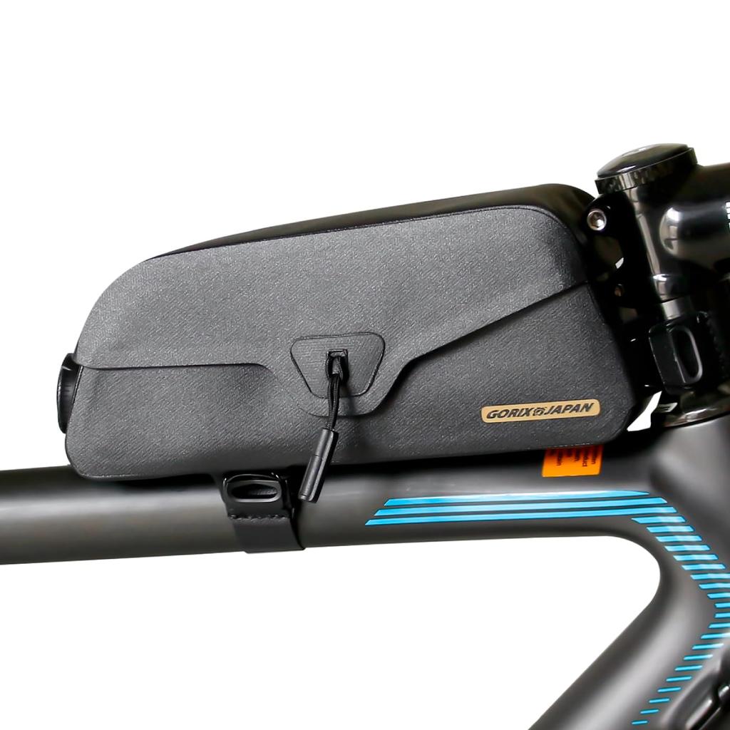 GORIX Top Tube Bag for Road and Other Smartphone and Narrow Frame Bag for Cross Gravel and Mini Velo Stylish and Compact Bikes, Bicycles, Bikes.