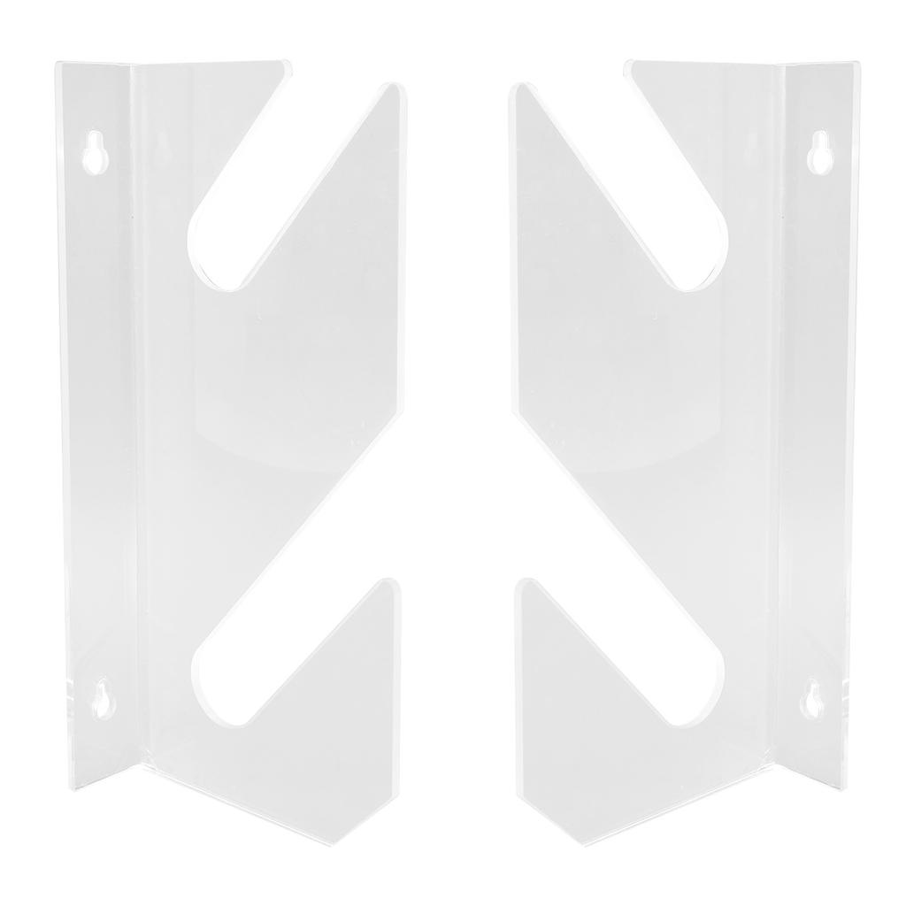 2 Tier Skateboard Wall Mount Rack Acrylic Space Saving Stable Easy Install for Longboard Snowboard