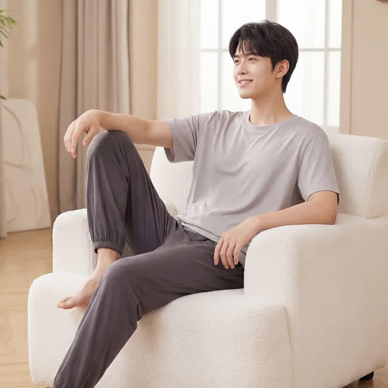 Pure Cotton Short-Sleeve Pajama Set 170