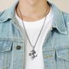 Vintage Horse Necklaces Long Chains Animals Pendant Necklace For Men Women Hip Hop Punk Horse Necklace