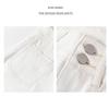 Women's High-Waist Micro-Flare White Denim Pants with Pockets - Four-Way Stretch Leg-Shaping Design for Spring 2026.