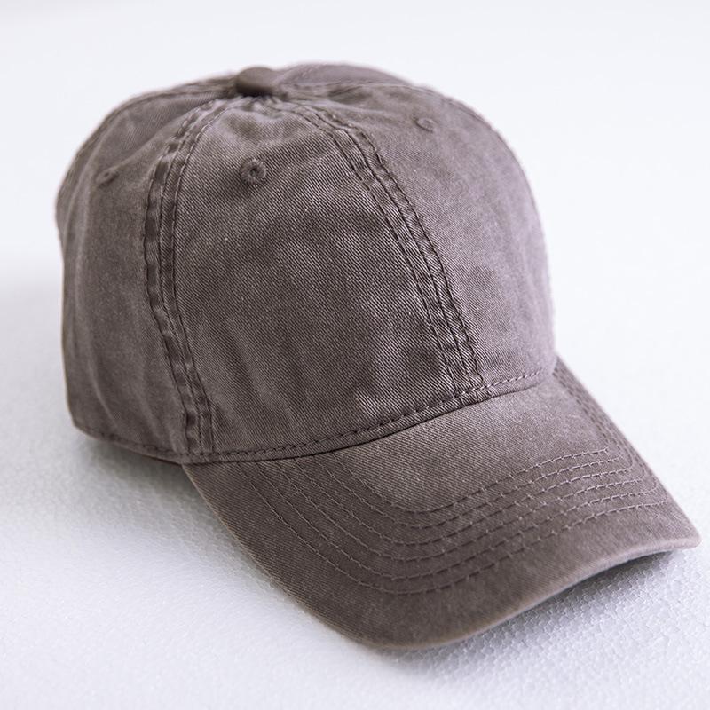 Retro and old washed baseball cap Men's trendy brand hat Women's spring and summer face small light board cap