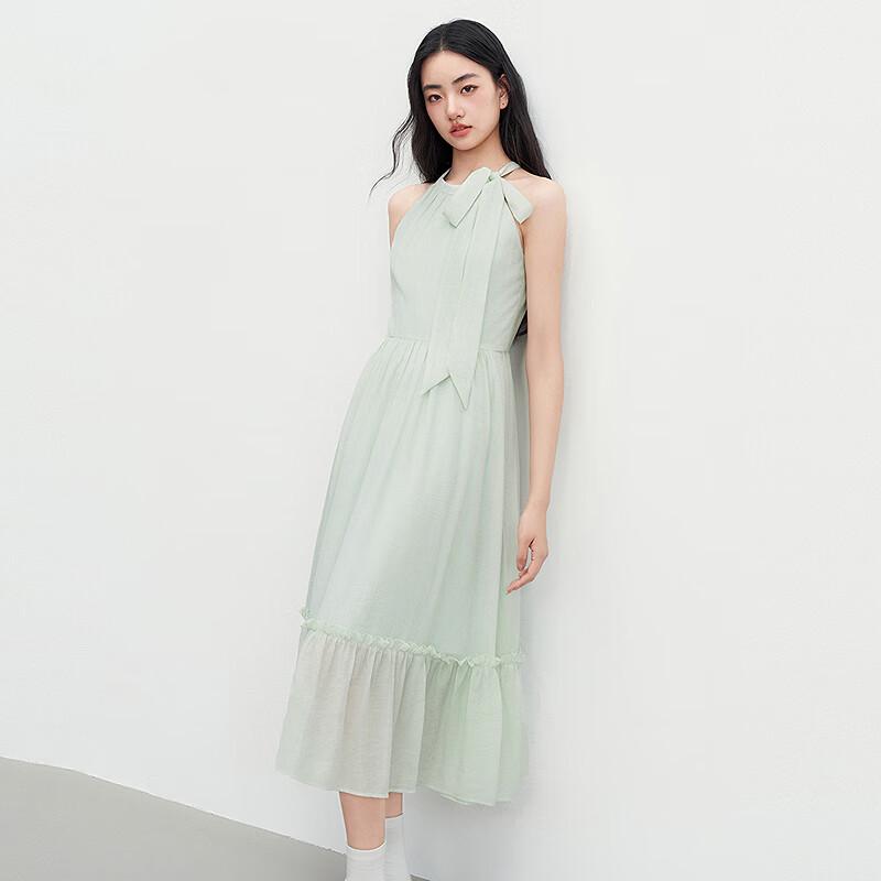 

Ledin Romantic Flowy Halter Ruffle Dress S