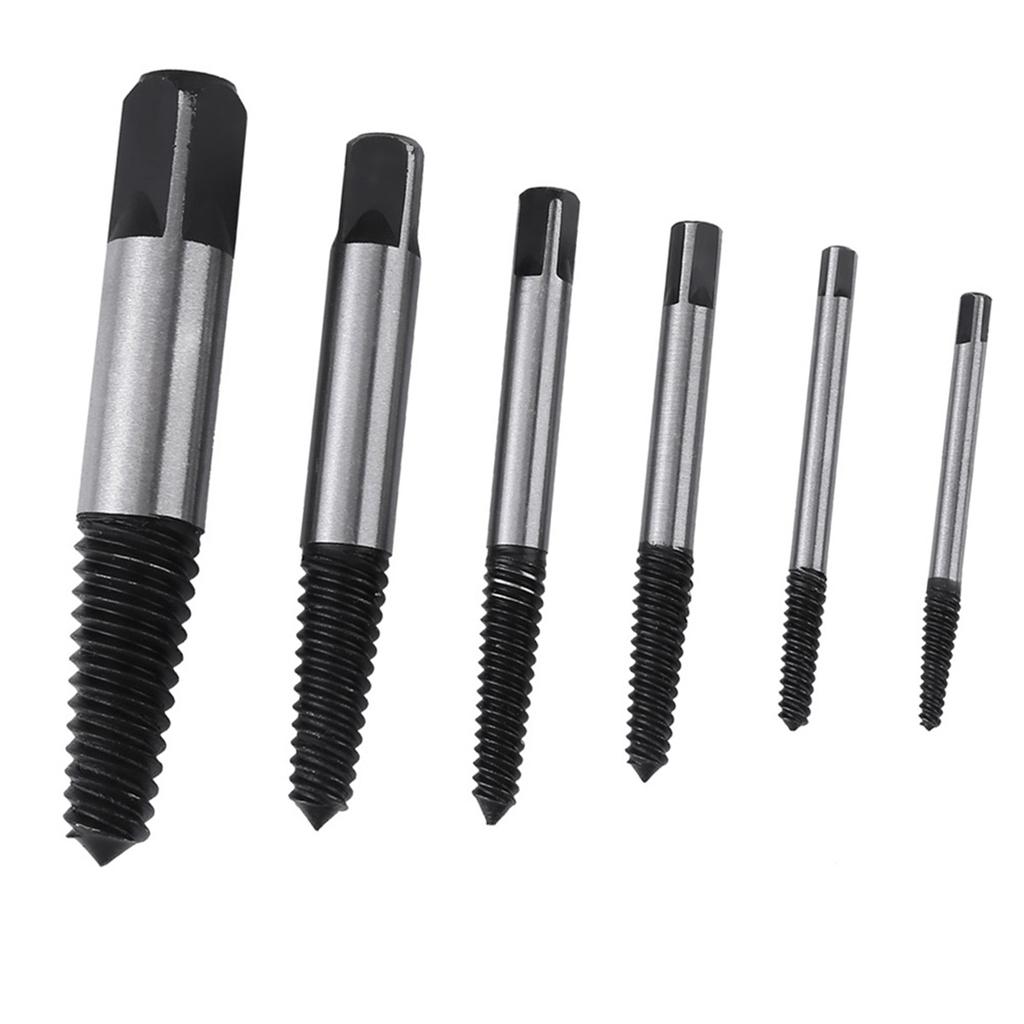 6pcs Practical HSS Damaged Screw Extractor Bolt Stud Remover Set for Household