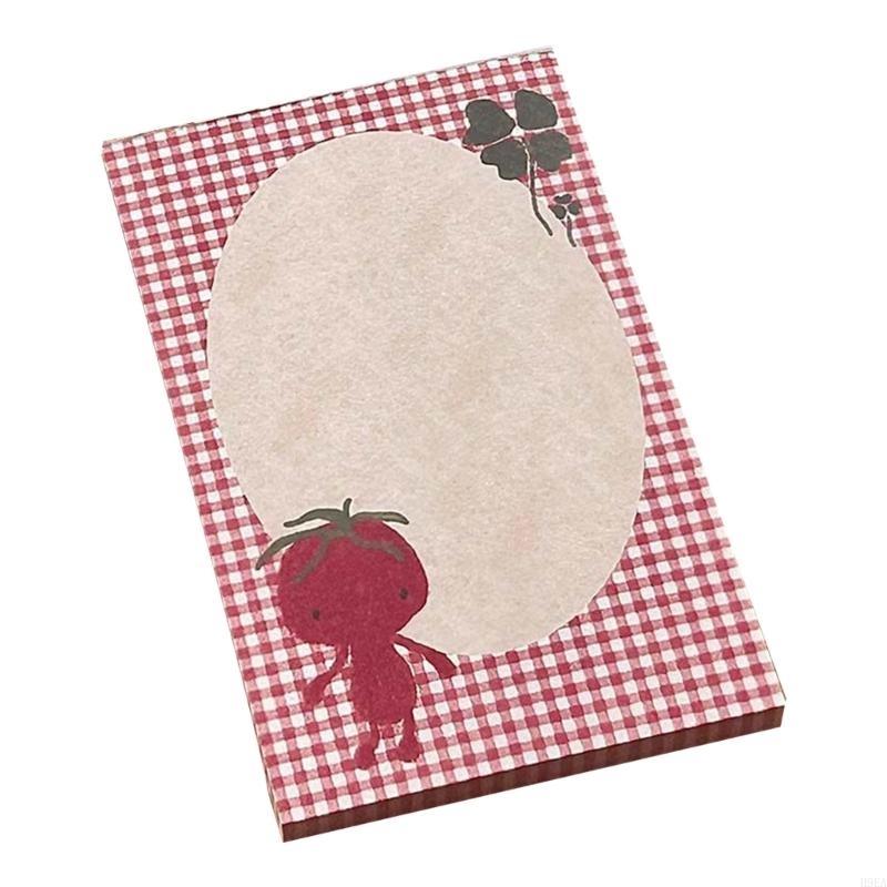 Strawberry Sticky Note Lovely Writing Pad Notepad Simple Memo Pad Easy to Write Multifunctional Note Pad Paper Pads
