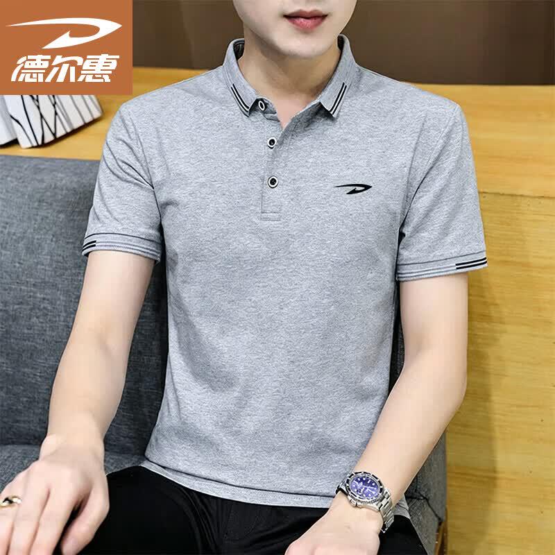 Deerhui Men s Short Sleeve Polo Shirt M