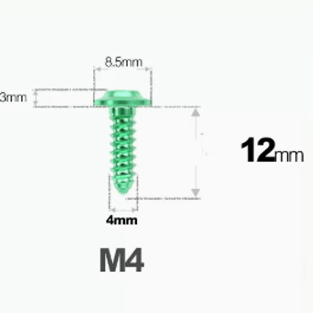 1 Pcs M4 M5 M6 X 12/14/16/20-55mm GR5 TC4 Titanium Alloy Screw Self-tapping  Torx Head Flange Motocycle Case