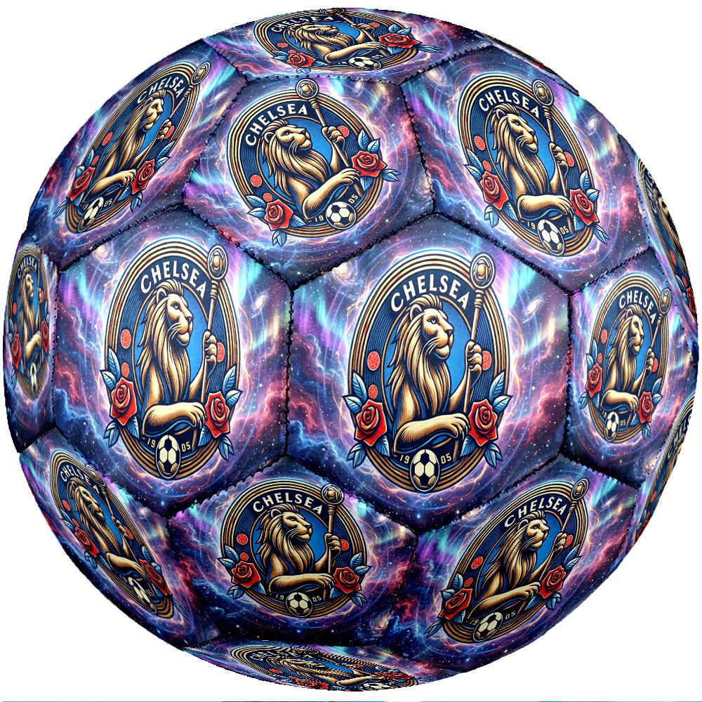Chelsea FC Theme soccer ball Size 5 Soccer Ball Soft Touch Professional Training Football for Outdoor Sports