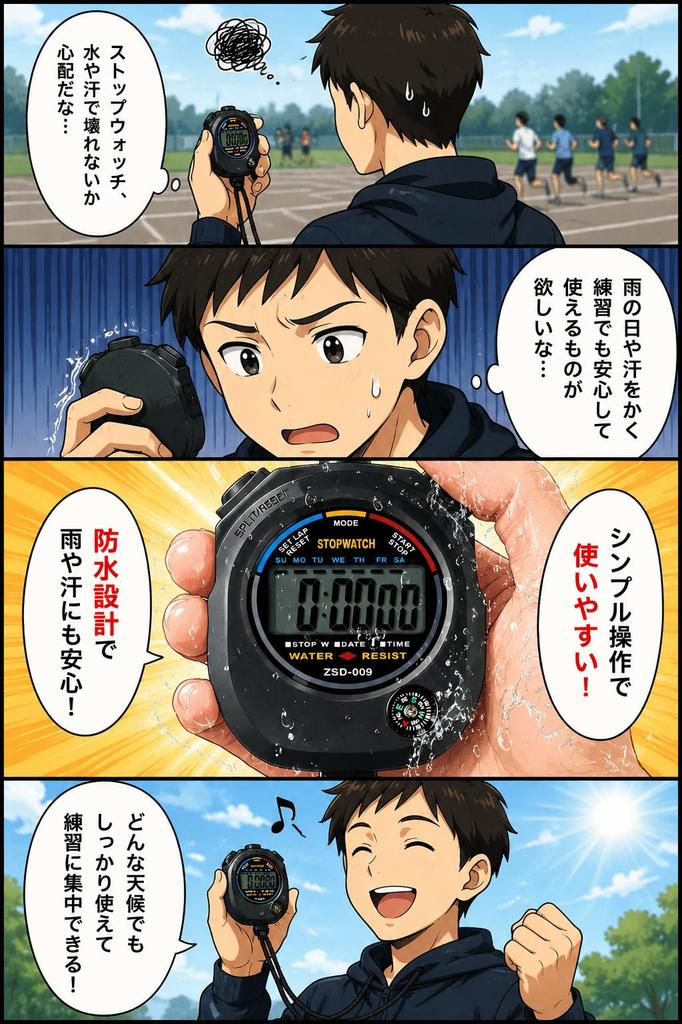 Fogman Stopwatch Sports Digital Easy To Use Accurate Multifunctional Referee Timer