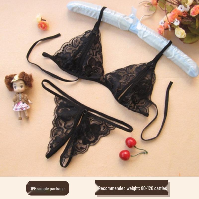 Transparenter Cut-Out Bodysuit mit Strümpfen mit offenem Schritt - Sexy Dessous-Set