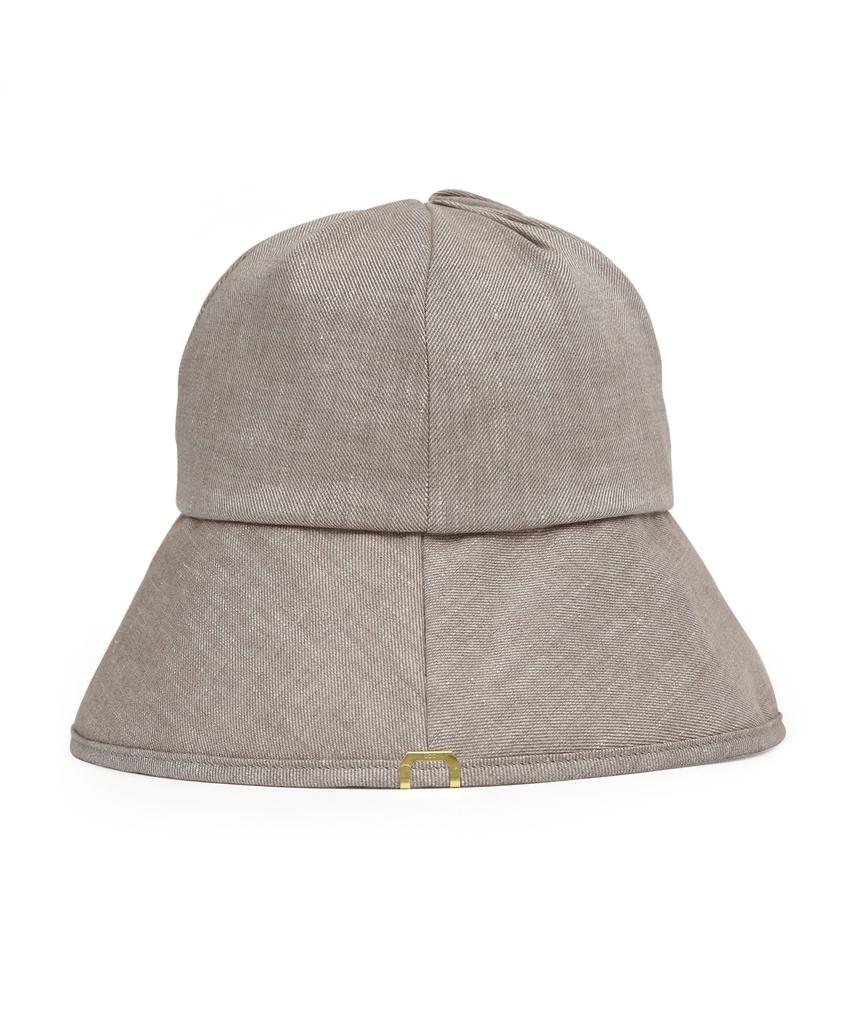 Eondeokeonteulolseutyudio Strap Bucket Hat / Linen Tw / L Brown
