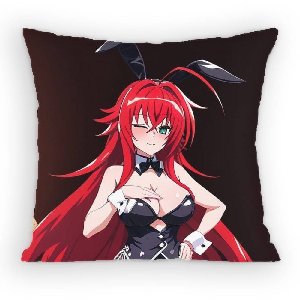 

High School DxD Риас Гремори Наволочка Наволочка с защитой от пылевых клещей Невидимая молния шелковистая Чехол на подушку для дивана для спальни 30x30 cm