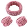 Fascia per Lavaggio Viso, Elastico per Lavaggio Viso, Fascia per Capelli da Donna, Peluche Monocolore, Fascia per Capelli da Casa per Trucco, Elastico per Capelli