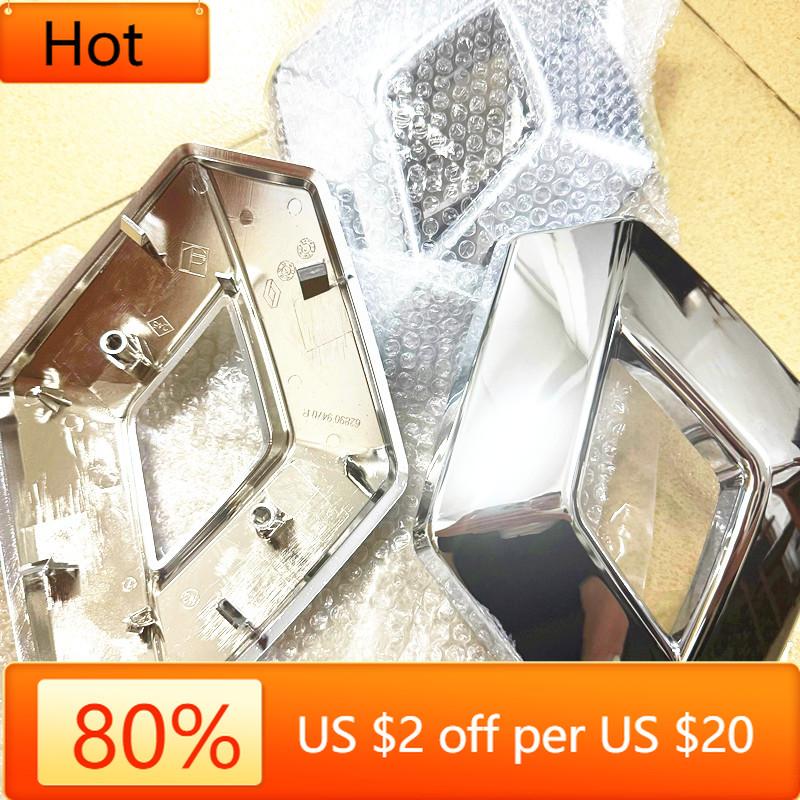 

2026 Hot For Renault Interior Stickers OEM 628909470R car Front Emblem Badge For Renault Captur Clio 4 MK4 Fluence Megane badge 19X15cm