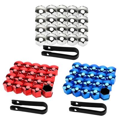 Autoreifen-Mutternkappen, Radmutternabdeckungen, Bolzenabdeckungen, 20 Stück, Ersatz-Staubschutzkappen, 17 mm, 19 mm, 21 mm, Reifenschrauben, Stopfen, Bolzen, Reifendekoration