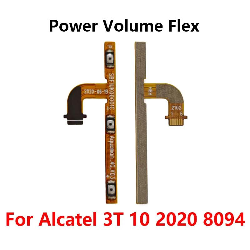 For Alcatel 3T 10 2020 8094 Power ON OFF Volume Up Down Button Flex Cable Replacement Parts