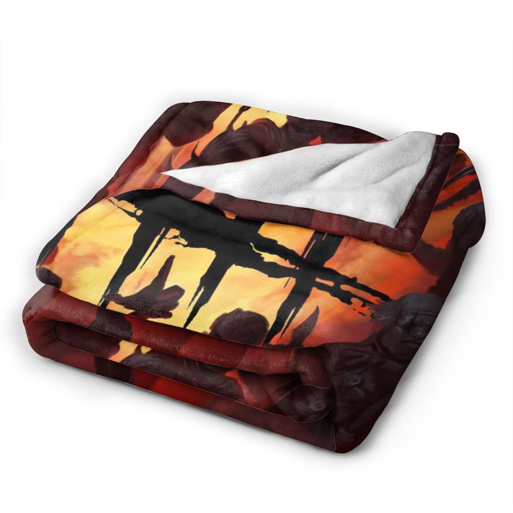 Deads by Daylights Soft Warm Blanket Girls Boys Plush Throw Blanket Funny Home Decor Flannel Bedspread Sofa Bed Cover
