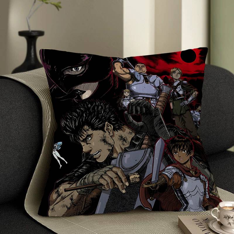 BerserkS Cushion Cover Pillowcase Upholstery Sofa Throw Pillow Home Decor Pillowcas