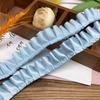 High-Quality 2.5cm Pleated Lace Woven Polyester Ribbon for Clothing and Cuff Decoration