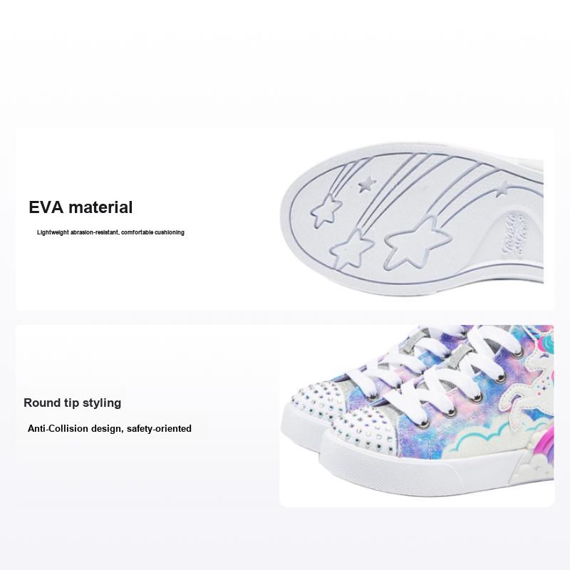 Skechers Twinkle Toes Удобные Модные Нескользящие Прочные Высокие Детские Кроссовки Детские кроссовки Фиолетовый 314325L-LVMT 30