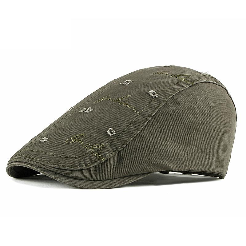 Newsboy Caps for Men Embroidery Beret Outdoor Casual Ivy Hat Women's Sunscreen Sun Hat Forward Hat Gatsby Painters Hats