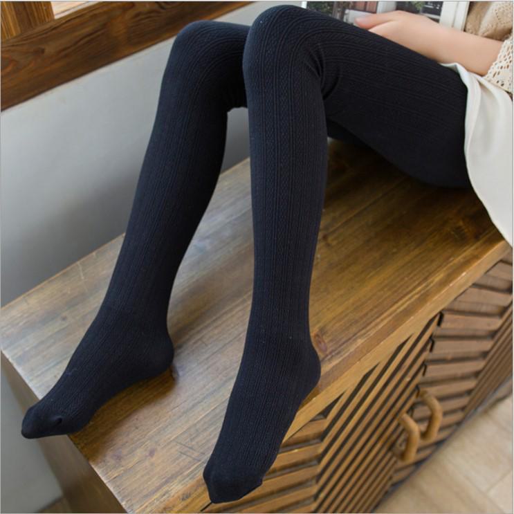 

Детские колготки из хлопка с рисунком «конопля» на весну и осень: Белые танцевальные носки с защитой от катышков и приятным для кожи эффектом XXL/90cm (9-12 years old) чёрный