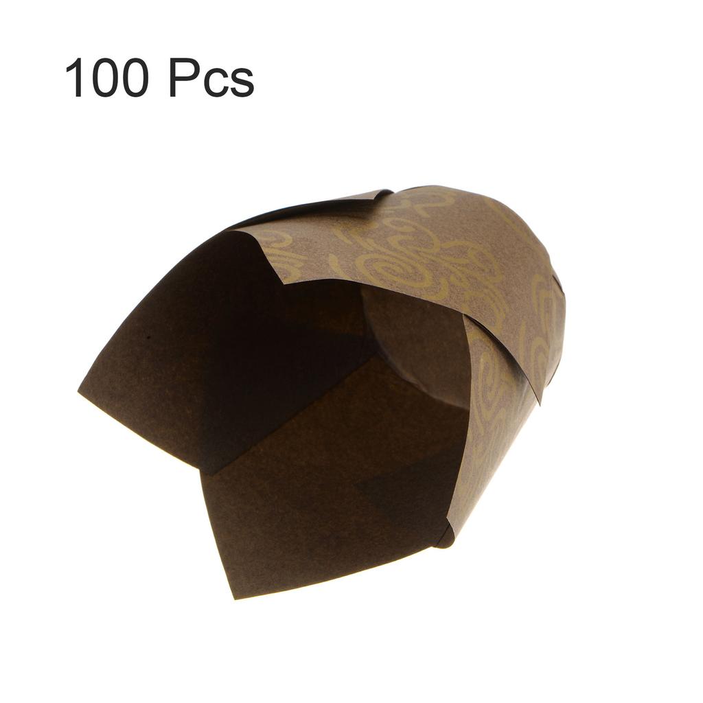 50/100/150 Stück Tulpen Muffinformen Cupcake Papierförmchen Ölbeständige Cupcake-Einlagen Backmuffinform Box Becher Muffinhüllen für Bankette Party