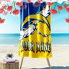 Name Custom LA Chargers Print Beach Towel, Large Soft Quick Dry Towel for Beach Camping Swimming