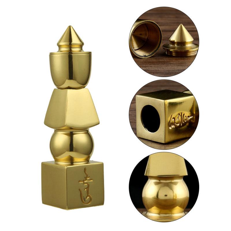 Buddhistisches Feng Shui Messing Fünf-Elemente-Pagoden-Amulett Pagode Glücks-Amulett Himmel und Erde Heimdekoration Tibetische Schätze Handwerkskunst