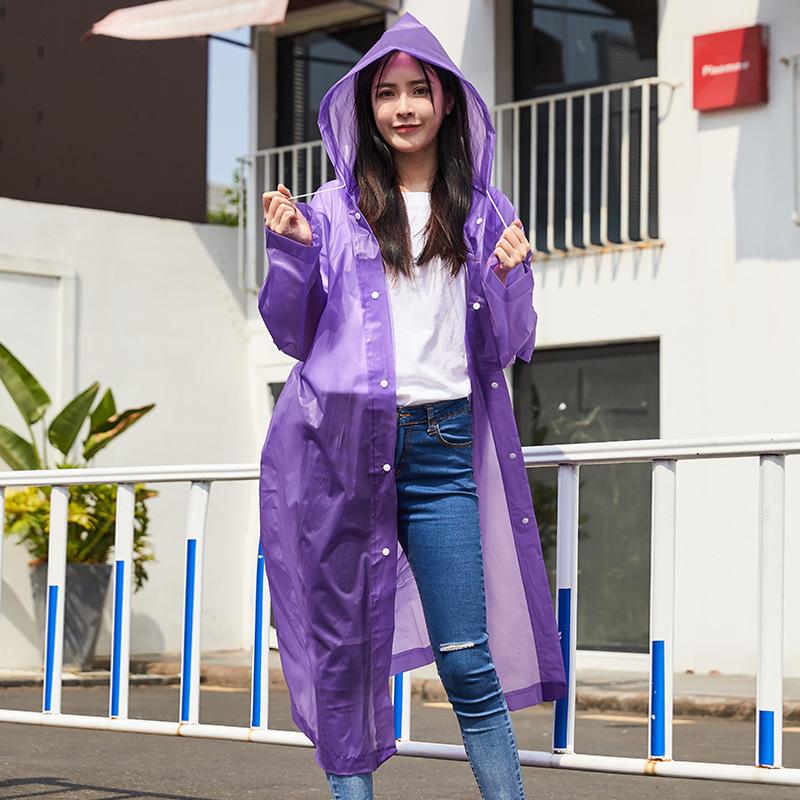 Adult Raincoat Windproof And Waterproof Eva Thickened Whole Body One-piece Raincoat