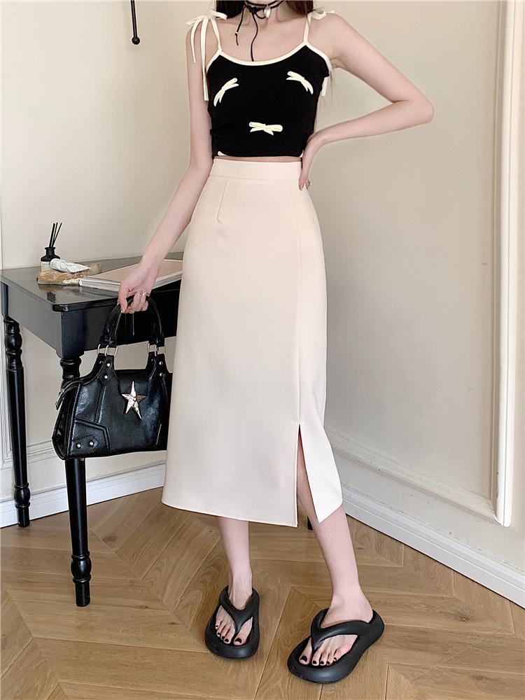 

Женская юбка А-силуэта с высокой талией больших размеров, повседневная летняя XS абрикосовый