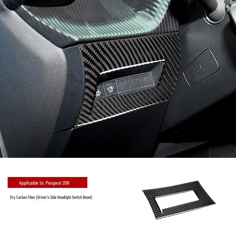 Peugeot 208 Carbon Fiber Epoxy Interior Mod Kit