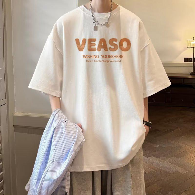 

Трендовая свободная футболка унисекс с принтом букв Harajuku - летняя мода с коротким рукавом 2XL белый