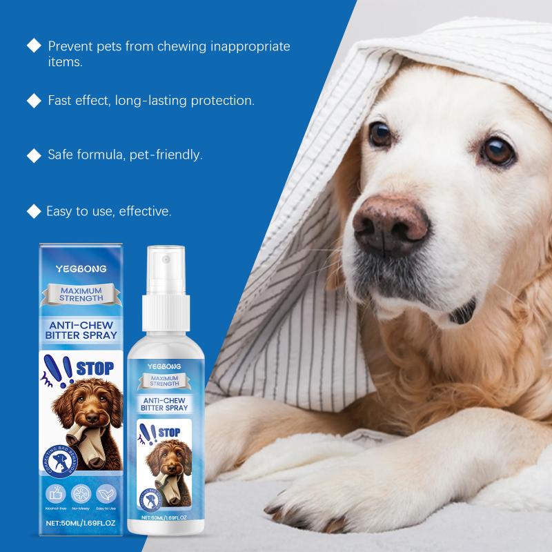 Anti Chew Spray for Dogs Prevents Damage to Furniture and Couch Wooden Legs Indoors
