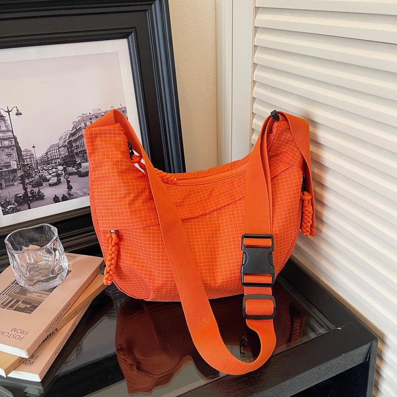Sac bandoulière de trajet, Sac à bandoulière unique, Cartable d'étudiant, Sac décontracté, Sac en forme de ravioli