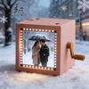 Photo Notebook Frame Animation, Unique Machine Mechanical Hand-cranked Notebook Picture Box with Photos That Can Play Photo Y5GB