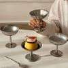 Stainless Steel Dessert Cup Cream Bowl Retro Ice
