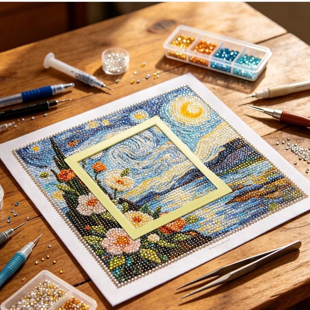 2Pcs Reusable Grid Alignment Frames Multi-Specification Diamond Painting Guide Tool