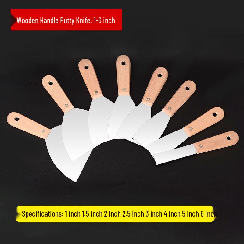 Stainless Steel Putty Knife Set: Scraper, Trowel, and Spatula for Painting and Wall Repair