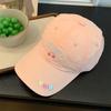 Breathable Casual Sunshade Hat Cotton Wide Brim Big Head Cap Cherry Baseball Cap  Travel Beach