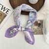Silk Scarf Neck 70 Square Scarf New Printing Small Fresh Versatile Streamer Neck Protector Scarf Shawl