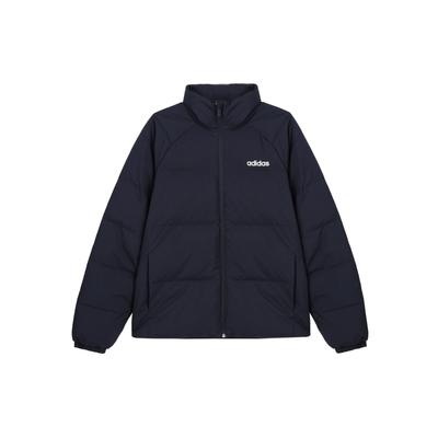 adidas Modna Uniwersalna Kurtka Puchowa z Długim Rękawem i Literami Unisex Odzież Wierzchnia Legendarny-Niebieski JL9585