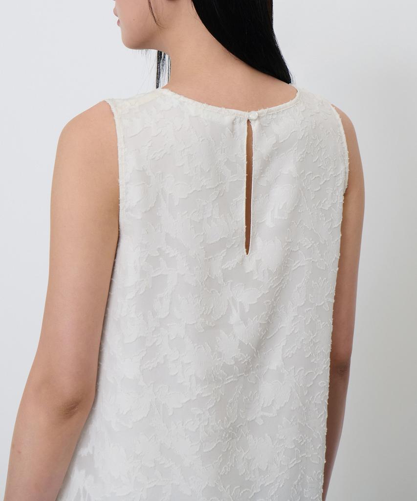 Musinsa Standard Woman Women'S Textured Floral Long Dress [Cream]