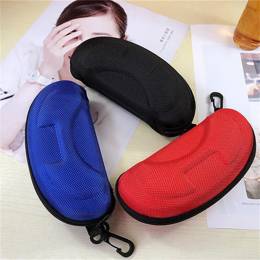 Glasses Box Sunglasses Case Spectacle Case Eyeglass Box Hard Case with Lanyard Zipper with Hook Eyewear Bag Accessories