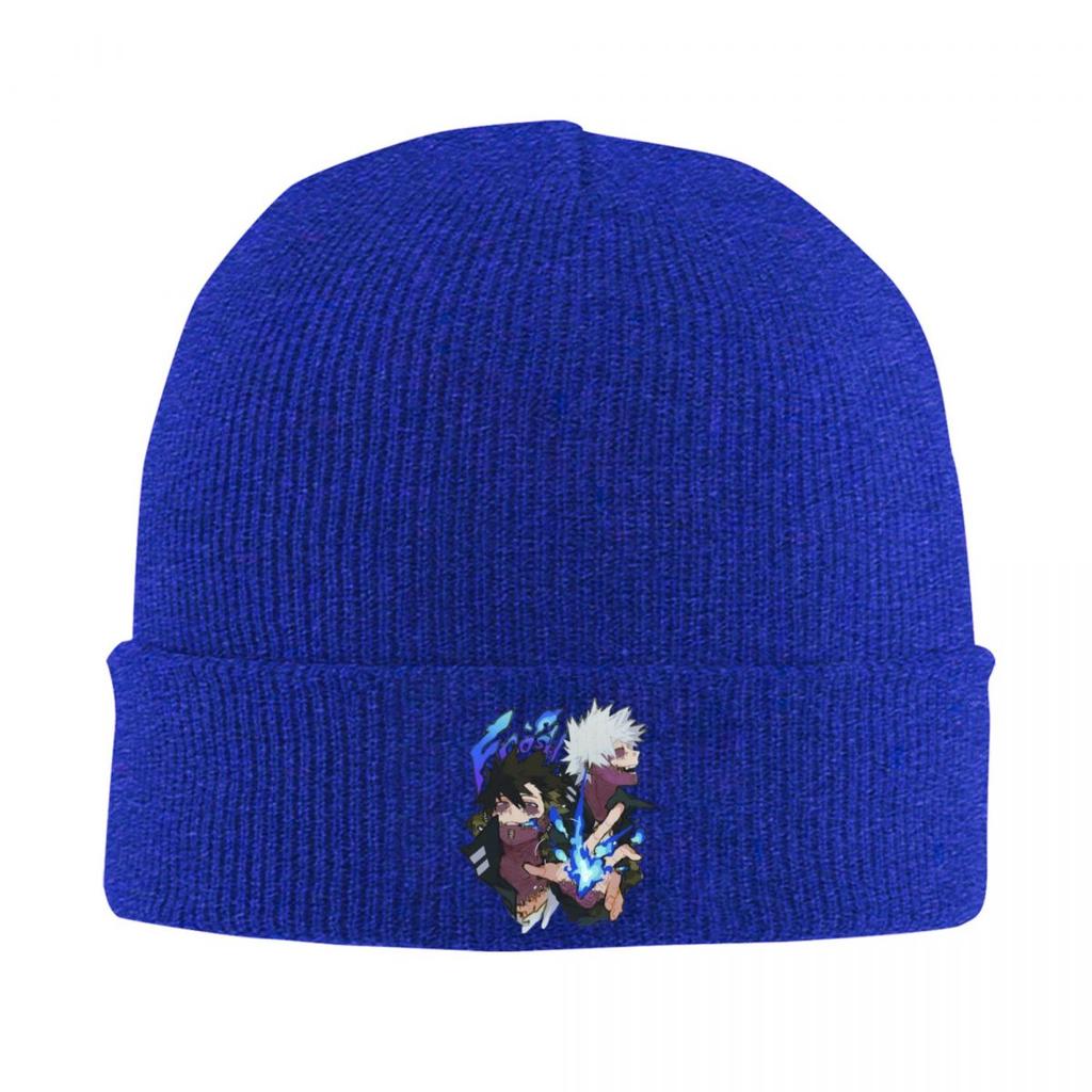 My Hero Academia Dabi Anime Manga MHA Blueflame Knitted Cap Bonnet Hat Autumn Winter Outdoor Beanies Hats for Men Women Adult