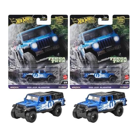 Hot Wheels Car Culture Terratrek 2020 Джип Гладиатор Игрушечный Автомобиль Мини-Машинка для Возраста 3+ Синий HRV91 (х 2)