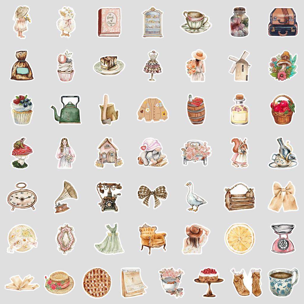 50 Aesthetic Graffiti Stickers Mobile Phone Computer Waterproof Decorative Stickers INS Style Aesthetic Stickers