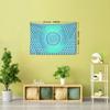 1pc Blue Mandala Pattern Tapestry Wall Hanging, Soft Brushed Polyester Fabric, Animal Theme, No Power Needed, Woven Decor for Living Room Bedroom
